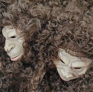Bán buôn GORILLA Tinh Tinh Khỉ động vật Trang Phục Mặt nạ cho Halloween Đảng prop-sinh thái thân thiện tái sử dụng Masquerade Carnival mặt nạ - Product Image 2