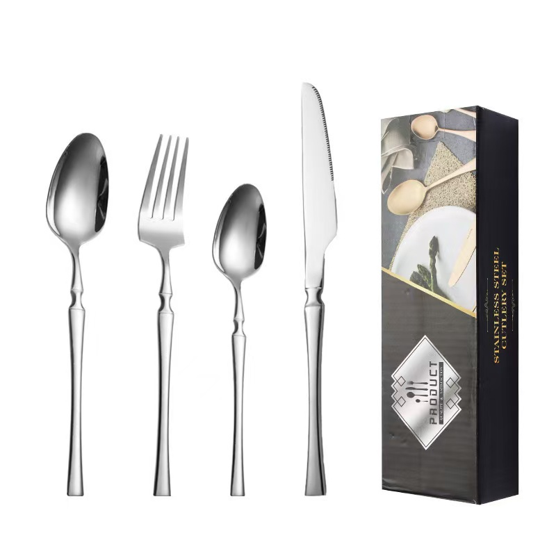 slender-waist 24-piece set in silver