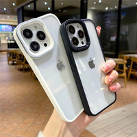 Coque arrière pour iphone, compatible modèles 13 pro max, 13, 12, 11, x, xr, xsmax, avec objectif à armure de caméra