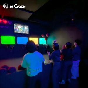 Canasta de Baloncesto Metálica Comercial Independiente para Interiores, para Niños y Adultos, con Luces LED y Altavoz Inalámbrico para Juegos de Tiro en Equipo - Product Image 5