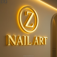 Lettres 3D rétroéclairées LED personnalisées, enseigne commerciale illuminée, signalisation extérieure, enseigne de magasin, panneau lumineux pour l'image de marque de la façade