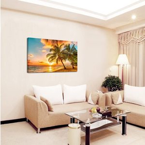 Moderno atardecer paisaje marino playa pared arte enmarcado <span class=keywords><strong>lienzo</strong></span> impresión imagen con personas decoración Digital para el hogar - Product Image 2