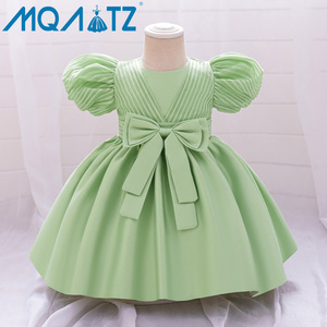 MQATZ Vestito da Principessa per Bambina all'Ingrosso in Raso a Maniche Corte per Feste di Compleanno L2229XZ - Product Image 4