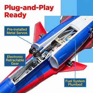 Avion RC Dassault Rafale géant de 2300 mm pour les spectacles aériens, les performances de vol, les compétitions aérobatic, l'éducation à l'aviation - Product Image 6