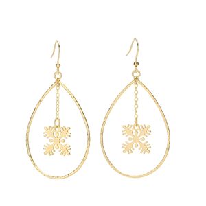 Pendientes de latón con forma de lágrima y colgante de quilla, estilo hawaiano, bohemios, para la playa, uso diario o viajes. - Product Image 1