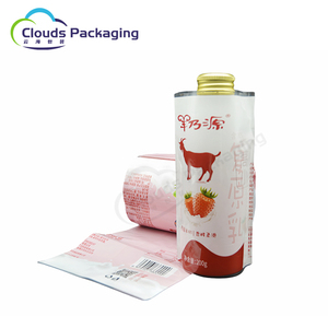 Tùy chỉnh in thu nhỏ phim <span class=keywords><strong>PVC</strong></span> nóng nhiệt cho nước giải khát cấp thực phẩm nước gói nhãn sữa chua sữa bao bì nhựa phim CuộN - Product Image 3