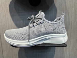 <span class=keywords><strong>Scarpe</strong></span> da Corsa Traspiranti per Uomo, Fly Knit <span class=keywords><strong>con</strong></span> Allacciatura Rapida, Suola Spessa Ammortizzata, Sneakers Casual per Passeggio e Sport all'Aperto - Product Image 3