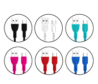 Somostel pabrik harga rendah kabel usb 2.1A macaron warna-warni kabel pengisi daya premium PVC tahan lama kabel data usb untuk iPhone TC mikro