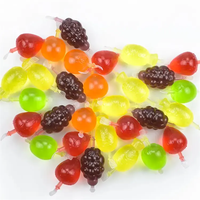 Bonbons halal en forme de fruits assortis au motif de boules de gelée dans un emballage en vrac