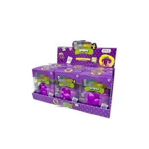 Jouet en peluche en forme de raisin, jouet sensoriel souple en TPR pour soulager le stress, jouet anti-stress en forme de fruit de raisin, jouet à presser pour les doigts - Product Image 1