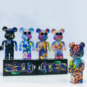 Bạo lực gấu 3W B5 B5 + Xách tay sáng tạo phim hoạt hình không dây kích thước nhỏ USB TF chơi màu xanh răng BT Loa siêu trầm để bàn loa - Product Image 5