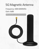 Antena Magnetik 4G 5G Full Band 698-6000MHz Eksternal 6dBi High Gain Omnidirectional 50W untuk Router Nirkabel dan Seluler
