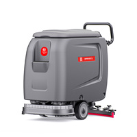 Nettoyeur de sol électrique à double brosse CleanHorse ARES510, mini balayeuse manuelle, nouvelle machine à laver et à sécher les sols en plastique