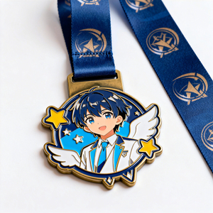 Medallas personalizadas con cinta para niños: medallas de fútbol, carrera 5k, danza, graduación, gimnasia, y medallas milagrosas del fabricante. - Product Image 3