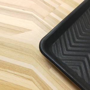 Plaque de cuisson en alliage d'aluminium noir de qualité commerciale 60x40cm avec revêtement antiadhésif, écologique, marque YS - Product Image 3