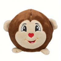 Juguete de Peluche para Perro con Forma de Mono, 11 cm, Juguete Suave para Masticar