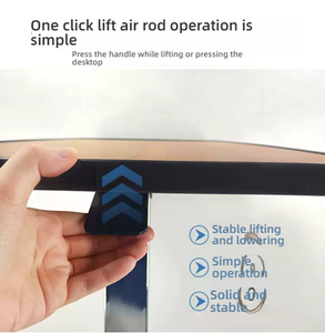 Chevet réglable en hauteur d'hôpital sur la table de plateau de lit avec des roues - Product Image 4