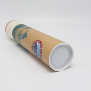 Chất lượng cao Nâu sinh thái Kraft gửi thư hộp giấy ống tùy chỉnh trắng Vận chuyển Craft ống giấy bao bì - Product Image 6