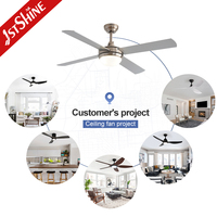 1stshine Ventilateur de plafond silencieux Moteur DC Ventilateur de plafond décoratif avec haut régime