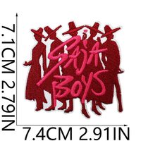 Vente chaude Nouveau style populaire Patchs brodés à repasser avec motif de personnage K-pop Demon Hunter pour vêtements, sacs, chapeaux