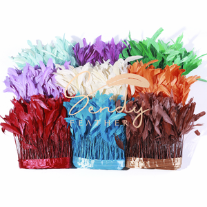 10-45cm Tước Rooster Feather TRIM và rìa may phụ kiện Trims cho quần áo may Craft Feather vật may Nguồn cung cấp - Product Image 1