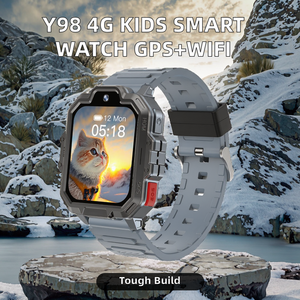 2025 <span class=keywords><strong>Y98</strong></span> 4G GPS + LBS + WIFI สมาร์ทวอทช์1.83นิ้ว360การหมุน ° 1GB + 8GB เก็บข้อมูล SOS SMS โลหะผสมสี่เหลี่ยม IP67พลาสติกเด็ก - Product Image 2