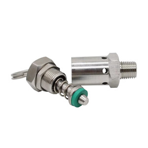 Válvula de seguridad de acero inoxidable con resorte, rosca NPT de 1/4, para alivio de presión de gas en bombas de aire y ollas a presión - Product Image 2