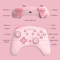 Control de Juego Inalámbrico PXN 9607X Pro con Motor de Vibración para Switch y PC