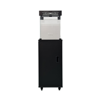 Chauffage mobile autonome à gaz pour intérieur avec vitre de visualisation et unité de rangement, radiateur sur roulettes pour salon et bureau à domicile