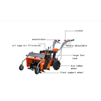 Motoculteur diesel agricole 10 CV de haute qualité avec largeur de travail de 80 cm, roulement à billes et fonction de désherbage