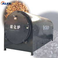 Máquina de Alta Calidad para la Producción de Biochar y Carbón Vegetal, Línea Completa para la Fabricación de Carbón de Cáscara de Coco y Troncos de Madera