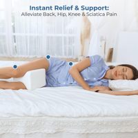 Oreiller personnalisé en mousse à mémoire de forme entre les jambes et les genoux pour les dormeurs latéraux Soulagement des douleurs de la hanche et du bas du dos Douleur sciatique