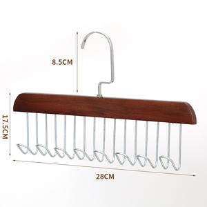 Perchero de madera maciza para ropa, organizador multifuncional para guardar ropa interior y corbatas en el armario del hogar, gancho de secado de ropa para tiendas de ropa. - Product Image 5