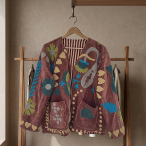 Chaqueta Bomber Unisex de Terciopelo Marrón Malva, Lujosa y Hecha a Mano, Prenda Exterior Elegante para Fiestas, Blazer de Manga Larga - Product Image 3