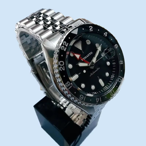 Reloj Deportivo Automático de Lujo Seiko 5, Unisex, Caja de Acero Inoxidable, Cristal de Zafiro Azul, Analógico, Estilo Superman, para Buceo, Negocios y Moda - Product Image 4