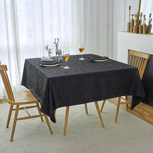 <span class=keywords><strong>Tovaglia</strong></span> quadrata jacquard impermeabile <span class=keywords><strong>antimacchia</strong></span> con motivo floreale, pesante, per cene/feste/matrimoni - Product Image 1