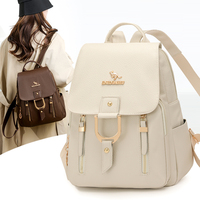 Sac à dos tendance pour femmes avec plusieurs poches, design à rabat de haute qualité, sac à dos précieux, sac à main de grande capacité