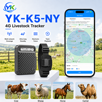 Rastreador GPS Compacto de 10000mAh 4G LTE para Ganado con Aplicación Android y LBS para Gestión de Herdades, Collar Localizador Impermeable para Ganado Vacuno y Ovino