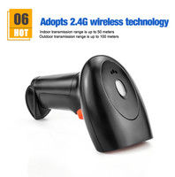 Scanner de codes-barres, lecteur de codes à barres, Laser, de haute qualité, à détection automatique, portatif, USB 1D, 2D, QR, sans fil