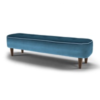 Fauteuil de détente moderne en velours capitonné avec ottoman et rangement pour appartement, villa, salon, chambre, hôtel, école et salle de sport