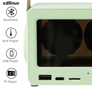 Gran oferta altavoz micrófono inalámbrico Audio <span class=keywords><strong>nacional</strong></span> Karaoke hogar al aire libre canto micrófono HIFI bajo manos libres Mini altavoz - Product Image 6