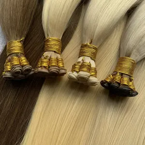 2023Machine Made Can Be Cut Cuticle Remy Hair Weft Extensions European Style Invisible Seamless Track Hair Weft For Beauty Salon