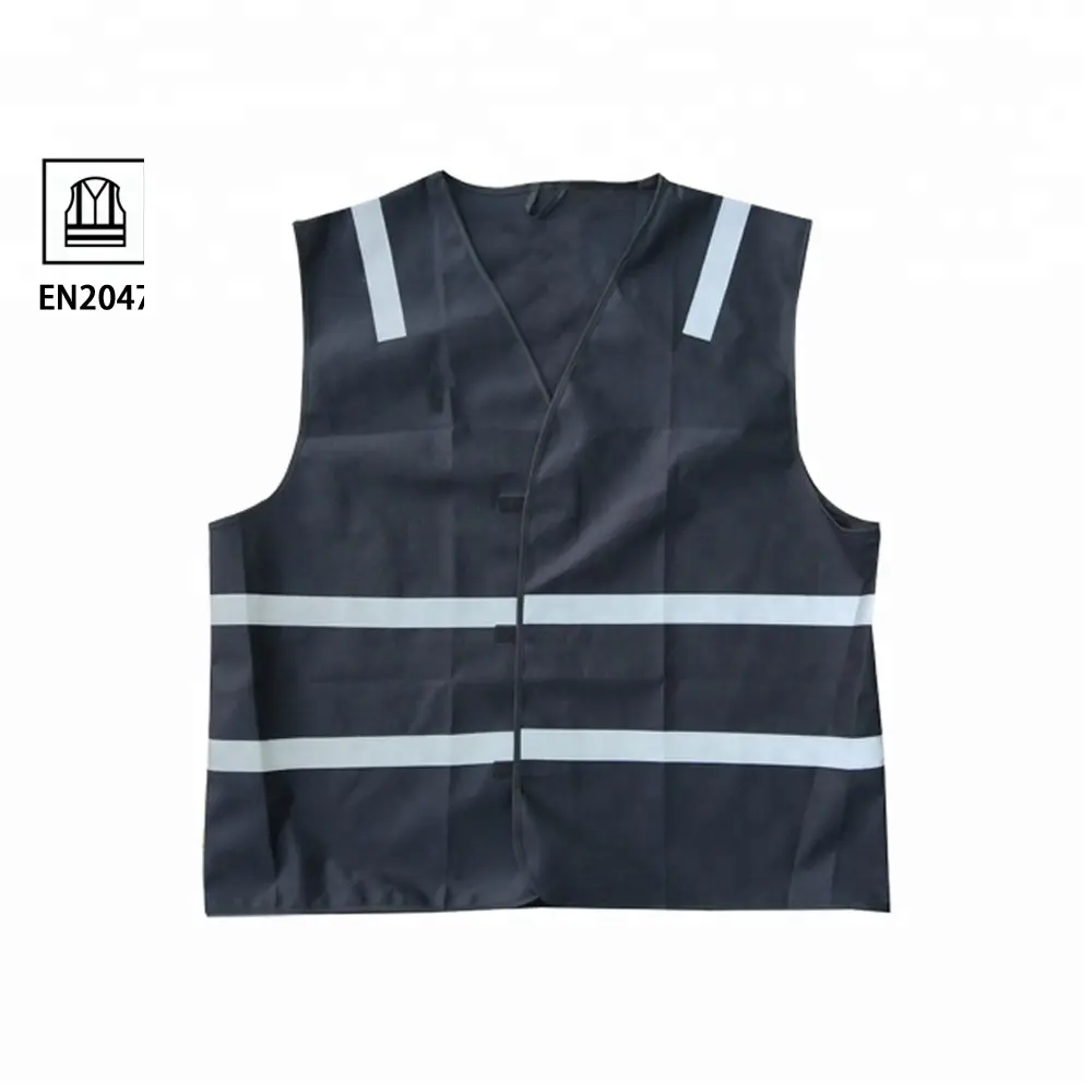 Custom safety Black reflective safety clothing vest