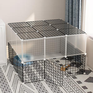 Valla Moderna y Segura para Mascotas al por Mayor, Puerta con Cierre para Jaula <span class=keywords><strong>de</strong></span> Perros Pequeños y Medianos <span class=keywords><strong>de</strong></span> Interior - Paneles Modulares para Corral <span class=keywords><strong>de</strong></span> Mascotas - Product Image 4