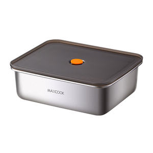 Nouveau 2025 – Contenant de stockage portable réutilisable en acier inoxydable de 2300 ml avec couvercle en PP et joint en silicone, grande capacité pour le <span class=keywords><strong>camping</strong></span> - Product Image 1