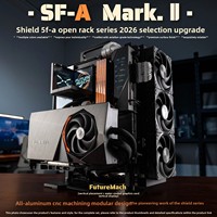 All-aluminum CNC Open-frame ATX Vertical Graphics Card Desktop Installation Suitable for Future Mach SF-A Open Chassis