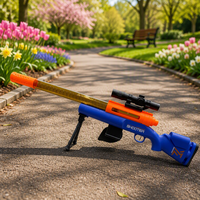 Pistolet à balles d'air en EVA souple personnalisable, jouet de jeu d'extérieur pour enfants avec 12 balles en EVA