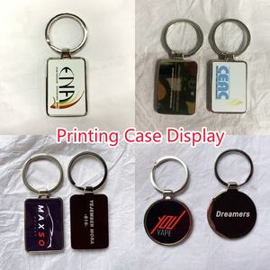 Publicidad Promo Regalo Metal Sublimación Aleación Llaveros Llavero en blanco Llavero Logotipo Llavero de metal personalizado - Product Image 2