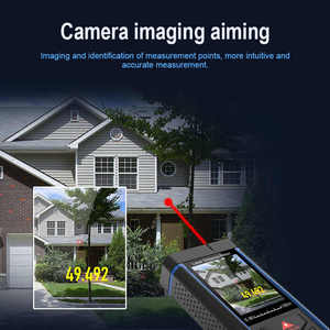 Độ chính xác cao 150m Laser kỹ thuật số khoảng cách mét màu xanh + màu đen AAA pin Bảo hành 3 năm-Thiết bị đo chính xác giá rẻ - Product Image 2