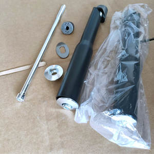 Tubo de dirección para bicicleta de 25,4 mm, abrazadera de 26,6-28,0 mm, manillar recto de metal duradero, negro, para bicicleta de niños, damas y princesas - Product Image 1